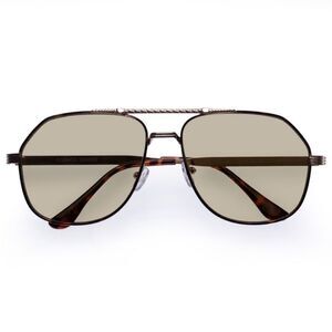 NWT Aire Cosmos - Bright Gold Khaki Tint Sunglasses